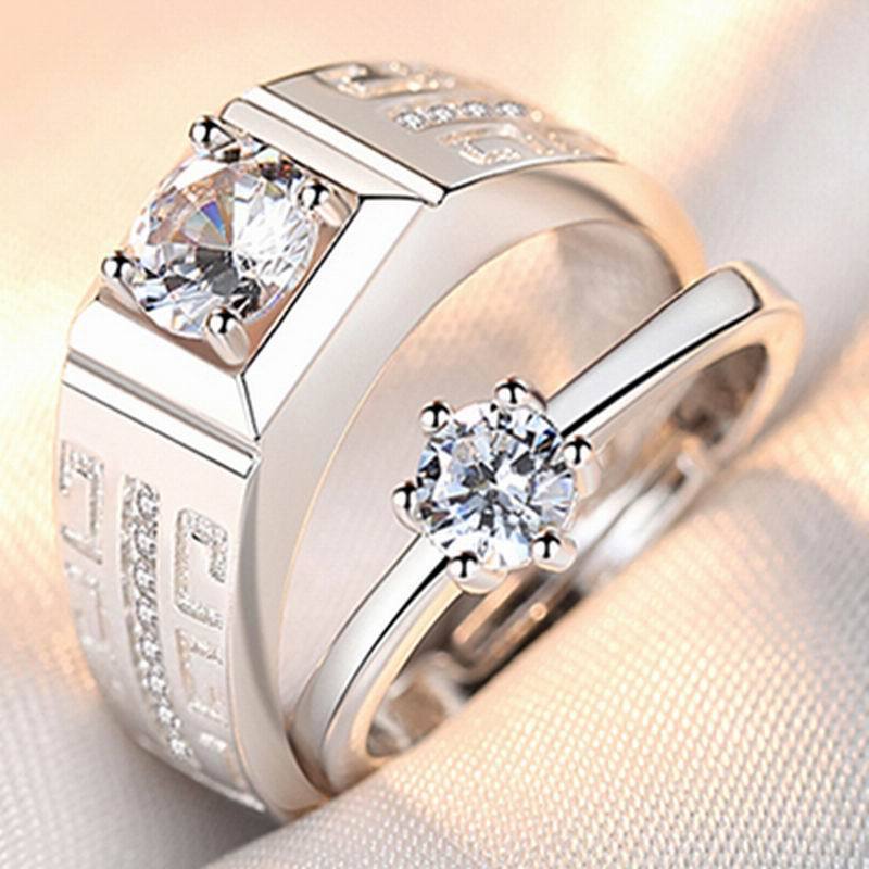 Rings Opening Wedding Simulation Diamond Ring