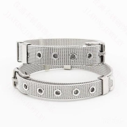 Stainless Steel Bracelet Titanium Steel Strap Accessories Fashion Mesh Band Couple Stainless Steel Bracelet Jewelry