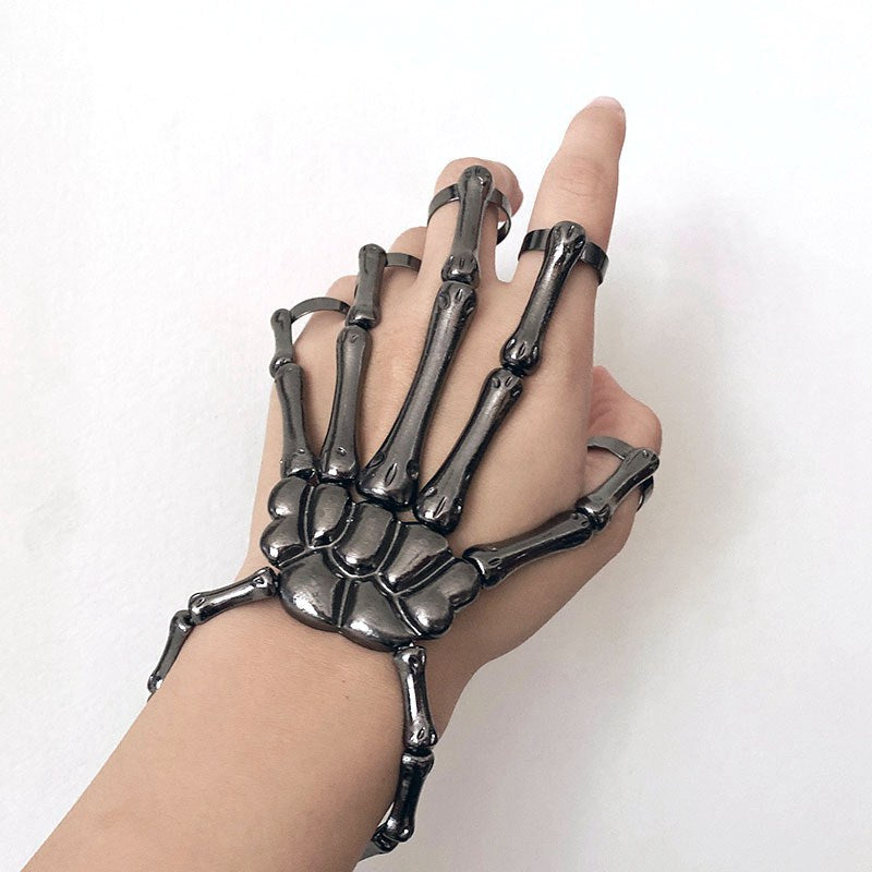 Skeletal Bracelet Punk Skull Adjustable Chain - Unique Style