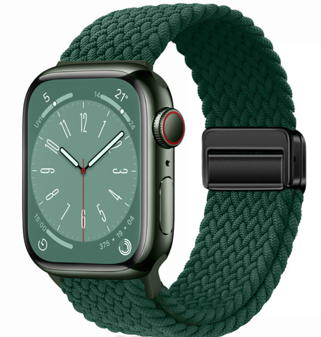 Magnetic Buckle Woven Loop Integrated Strap