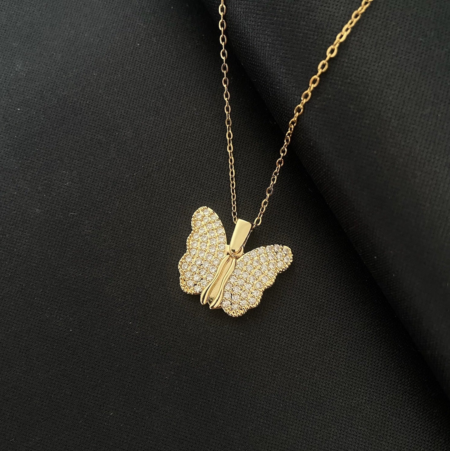 Butterfly Necklace Female Pendant Titanium Steel Clavicle Chain