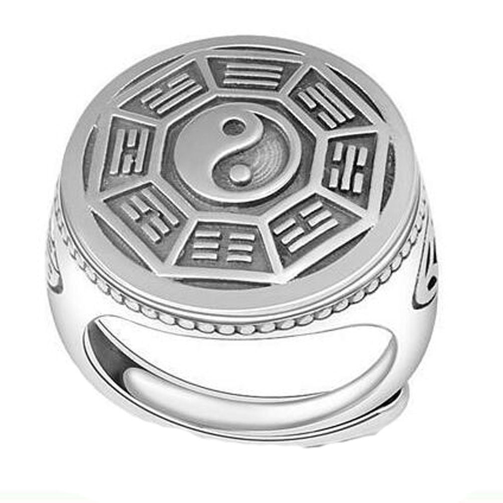 Ring Tai - Wide-faced Swagger Retro Copper Ring Style