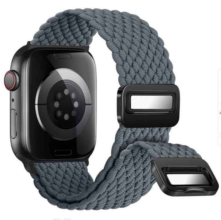 Magnetic Buckle Woven Loop Integrated Strap