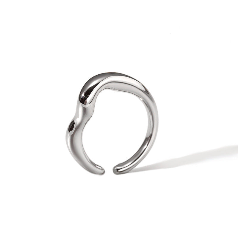 hammered ring | electroplated stainless steel fashion women’s ring 