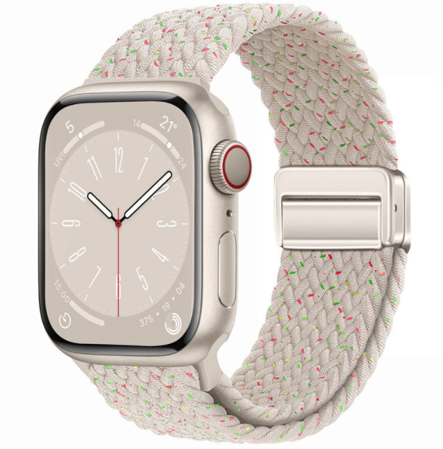 Magnetic Buckle Woven Loop Integrated Strap