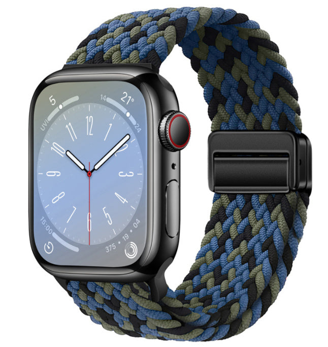 Magnetic Buckle Woven Loop Integrated Strap