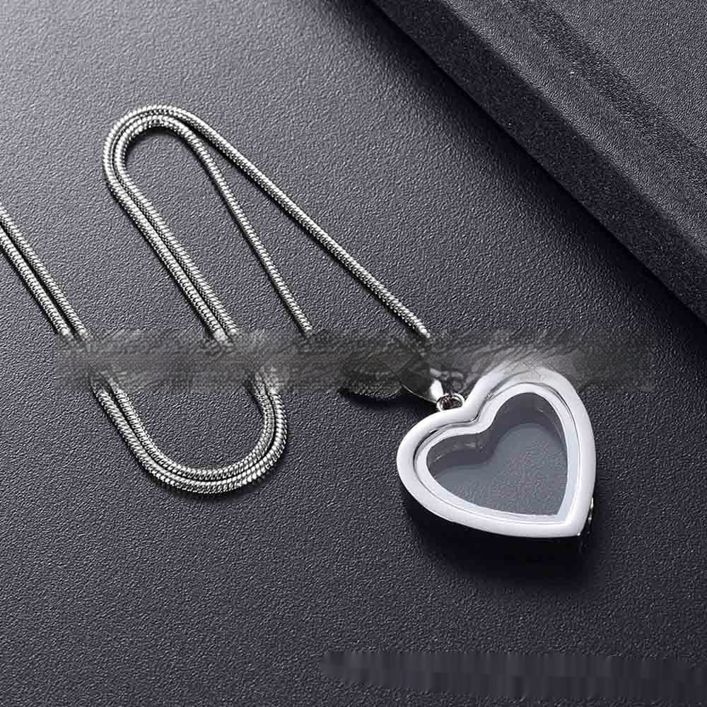 Fashion Personalized Heart-shaped Cinerary Casket Necklace