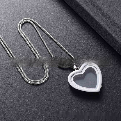 Fashion Personalized Heart-shaped Cinerary Casket Necklace