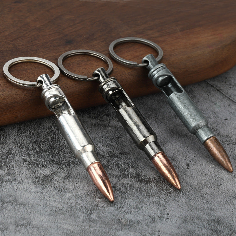 Metal Keychains Bullet Bottle Opener Creative Pendant