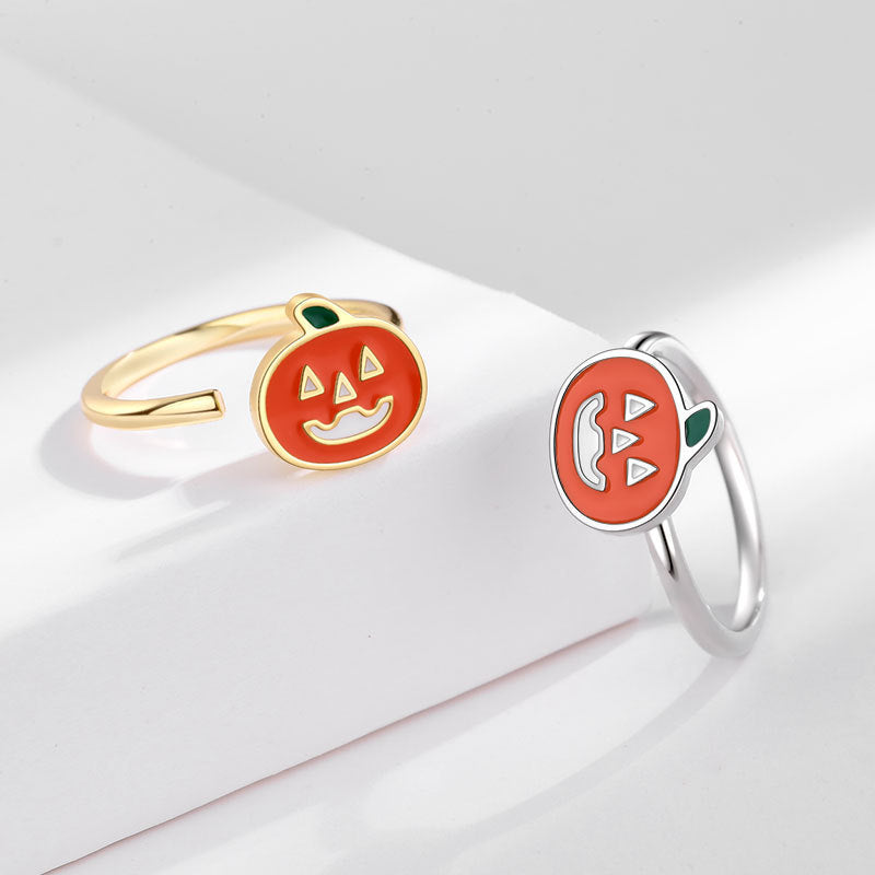 All-match Funny Rotatable Adjustable Pumpkin Ring