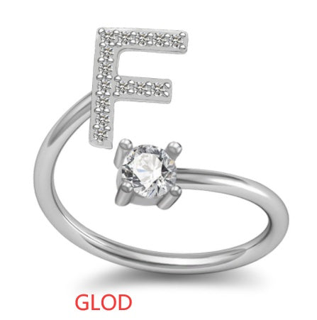 Alphabet Ring - Stylish 26 Letter English Jewellery