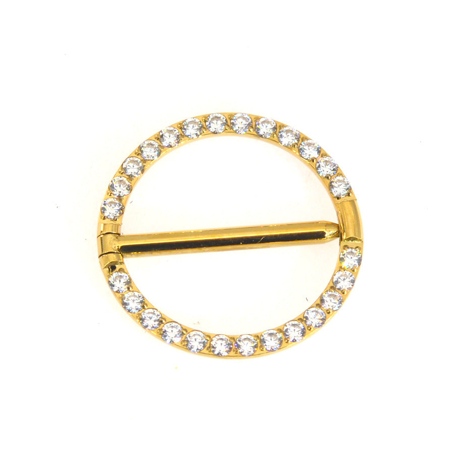 Nipple Ring Diamond Round Nipple Human Body Piercing Accessories