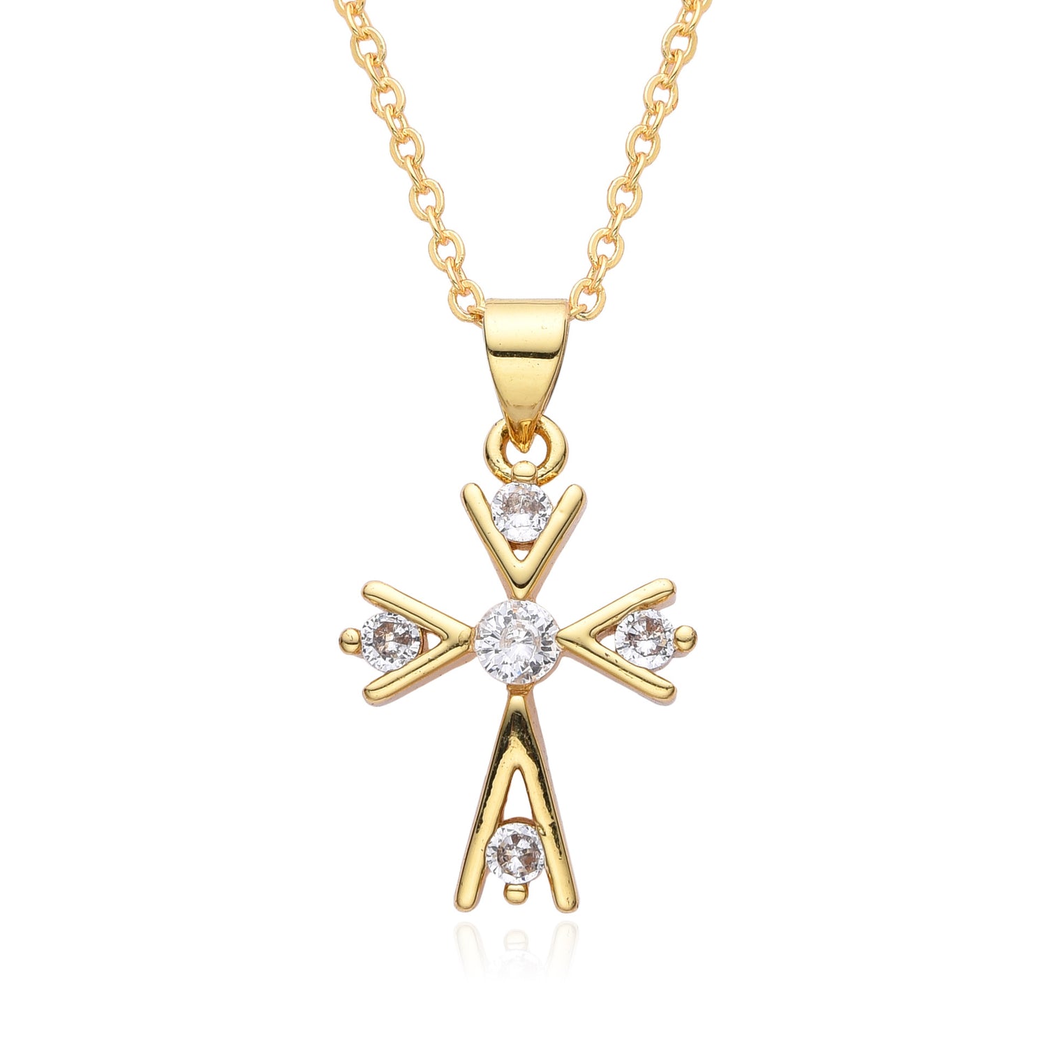 Fashion Copper Micro Zircon-inlaid Pendant Women&