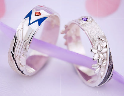 925 Silver Unisex Spring Song Rings