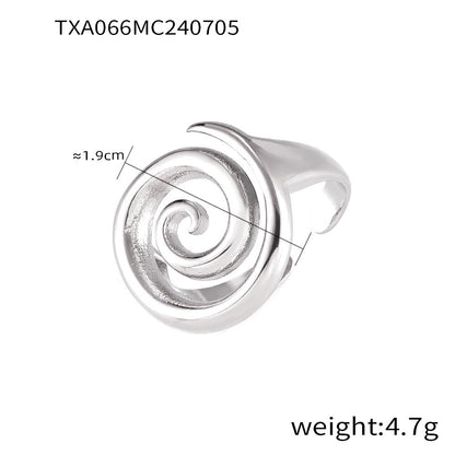 Spiral Modeling Jewelry Line Twist Design Titanium Steel Suit