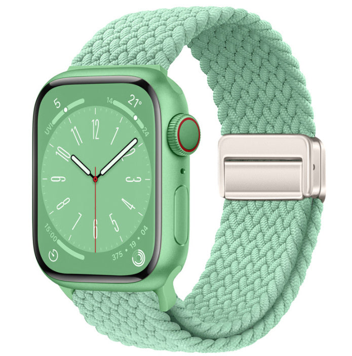 Magnetic Buckle Woven Loop Integrated Strap