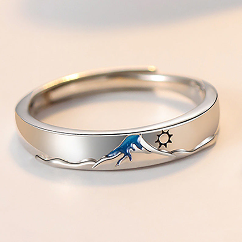 A Pair Of Fashionable Couple Rings