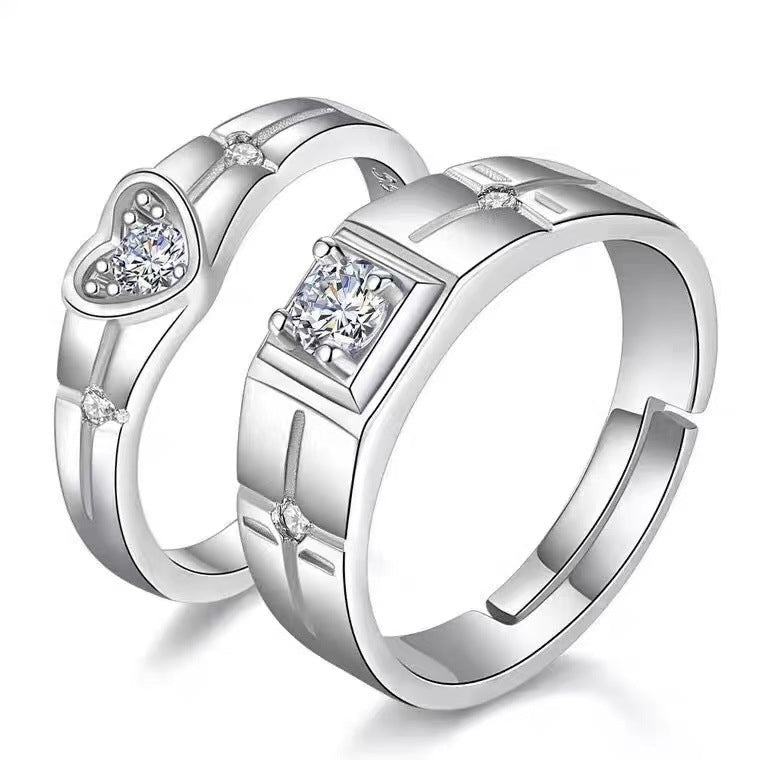 Rings Opening Wedding Simulation Diamond Ring