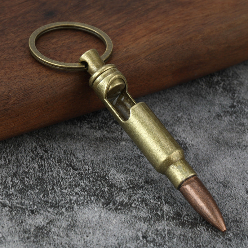 Metal Keychains Bullet Bottle Opener Creative Pendant