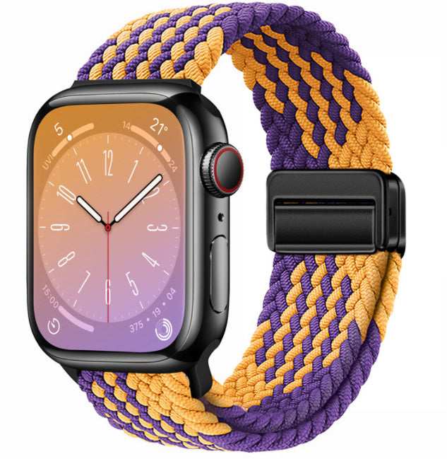 Magnetic Buckle Woven Loop Integrated Strap