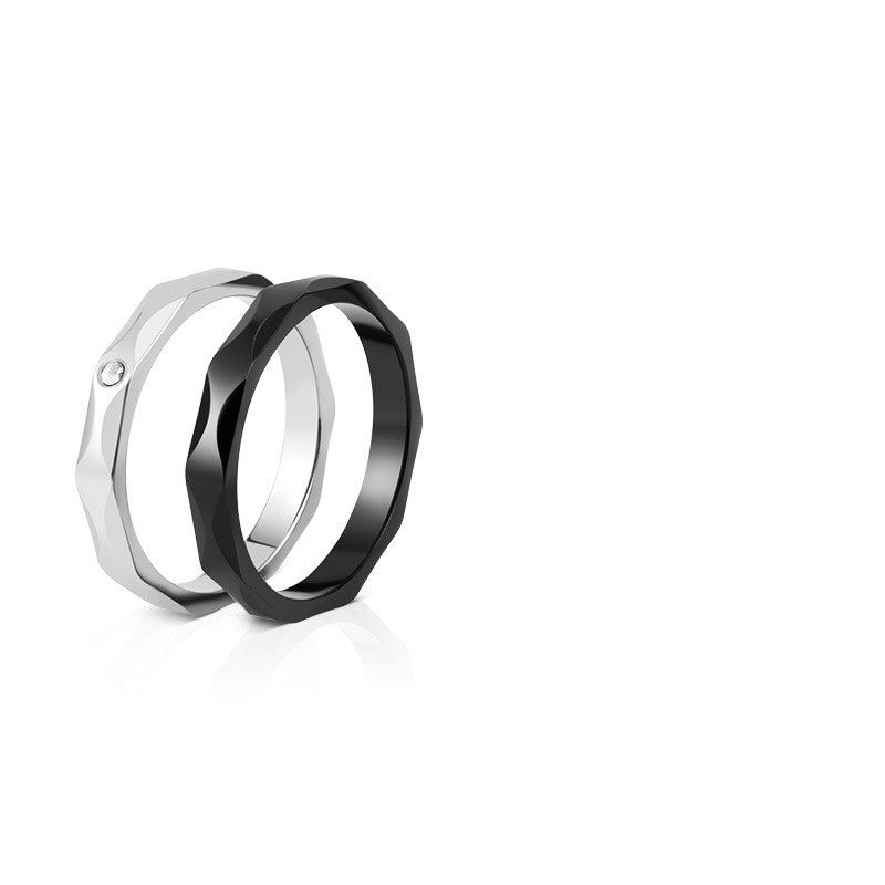 Personalized Titanium Steel Couple Rings