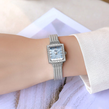 Niche Fritillary Light Luxury Square Plate Waterproof Quartz Watch