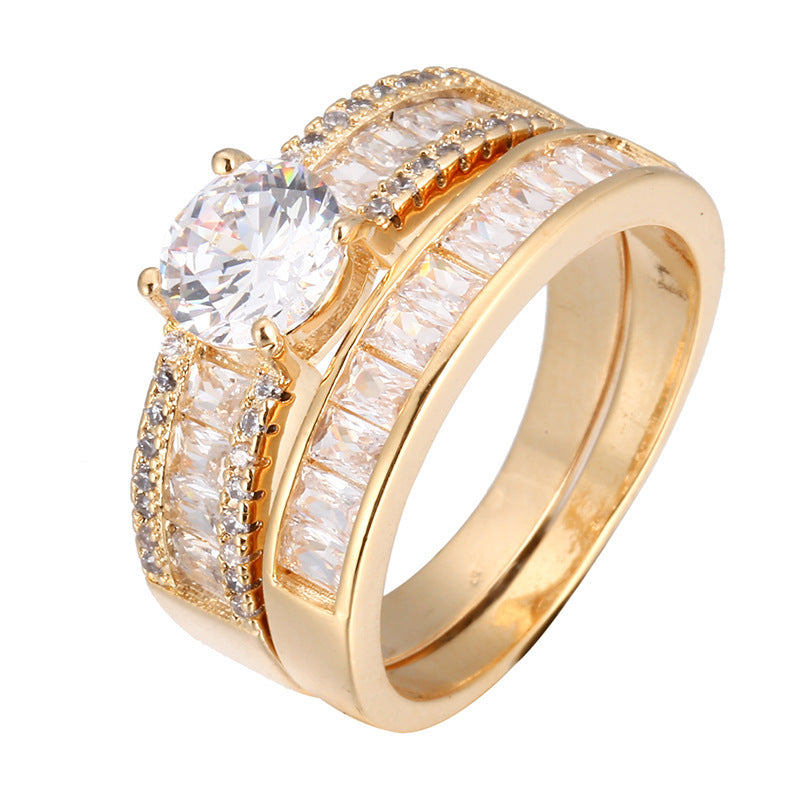 Hot Selling Simulated Diamond Engagement Rings Fashion