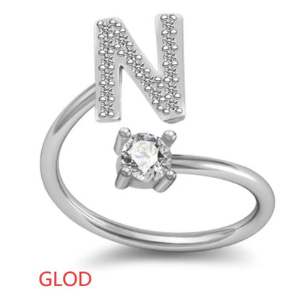 Alphabet Ring - Stylish 26 Letter English Jewellery